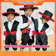 Kids United Nations Costume Mexico Spain Italy Philippines Boys Halloween Suit