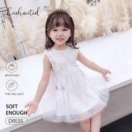 [ENCHANTED PRINCESS] White Children's Dress New children's PRINCESS Dress breathable thin tulle skir