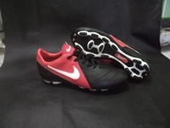 sepatu bola Nike Tiempo Red black kulit asli