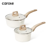 CAROTE Cosy Collection Non Stick Saucepan 16CM Japanese Style Milk Pot PFOA Free Non-Stick Coating