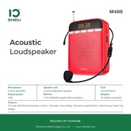 SHIDU Mini Portable Voice Amplifier Megaphone Booster with Microphone Loudspeaker Speaker Lapel Micr
