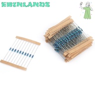EBINLANDS 300PCS Fixed Resistor, 10-1M 1% Tolerance Metal Film Resistor, High Accuracy 1/4w Resistor