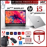 HP ZBook Firefly 14 G9 i5 12th Gen SSD FHD Workstation Laptop Window 11 Pro 1 Year Warranty
