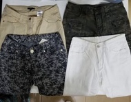 日本/H&M/Bauhaus杏色白色灰色迷彩牛仔褲