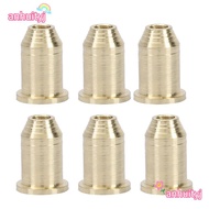 ANHUITYJ 12PCS Guitar String Ferrules, Silver Mounting Buckle Guitar String Caps, Upgrade Metal Elec