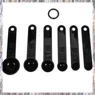 [Z F L U] 1 Set 6 pcs 1/8 -1 TBS Plastic Scoops