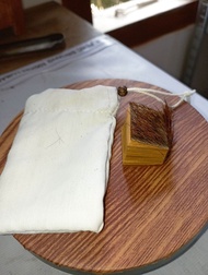 kitab stambul tinta w emas sampul asli kulit k!j4ng wadah kain putih