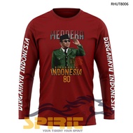 AUGUST 17, 2025 LONG-SLEEVED T-SHIRT, 80TH ANNIVERSARY OF THE REPUBLIC OF INDONESIA T-SHIRT 2025, 24