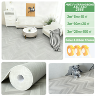 VIBE Karpet Lantai Vinyl Motif Kayu 1.5mm - Gulungan Lebar 2m untuk Ruang TamuStiker Lantai 5m/10m/2