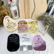 PLAT HANTARAN MAS KAHWIN CEK IJAB QABUL - ACRYLIC & WOOD : DESIGN 1