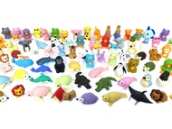 Pencil Eraser Animal Collection IWAKO Japanese Erasers (Pack of 20) Unicorn included