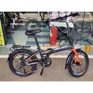 HOTTEST FOLDING BIKE 20'' INCH  (7SPEED) steel  - Orange (2042A)