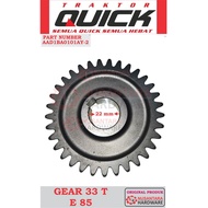 MATA Gear 33 t tractor quick e 85, spare part tractor quick e 85, gear 33 eyes tractor quick e 85, s