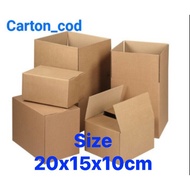 20 carton box size 20x15x10cm