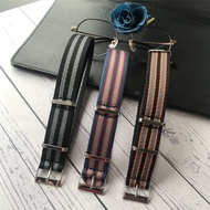 Omega Nylon Strap Original Strap with Omega 007 Men's Hippocampus 300 Speedmaster Canvas 20 Watch Ch