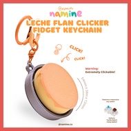 Leche Flan Fidget Clicker Keychain | Mechanical Click | Stress Relief Toy