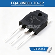 2pcs FQA30N60 FQA30N60C TO-3P 30A/600V N-Channel MOSFET Transistor New Original
