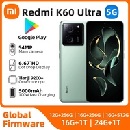 Xiaomi Redmi K60 Ultra 5G Smartphone Dimensity 9200+ 6.67 inches 5000mAh Battery 120W Fast Charging Bluetooth 5.4 used phone