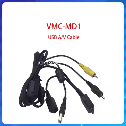 VMC-MD1 USB A/V Cable for SONY DSC-H50 W35 W50 W55 W70 W80 W90 W100 W110 W120 W130 W150 W170 W200 W3