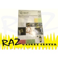 I-TECH Vinyl Sticker Waterproof A4 Size Bundle of 10 packs