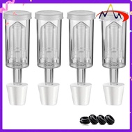 Fermentation Lids Airlock Kit with 6Stopper,Air Locks Fermentation Airlock Beer Wine Kombucha Brewin