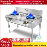 🔥Ready Stock🔥Stainless Steel High Pressure 2 Burner Kwali Range / Dapur Gas 2 Tungku Stove/Stainless