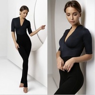 瑜伽緊身衣褲，unitard。有機棉連身衣。健身服。瑜伽服