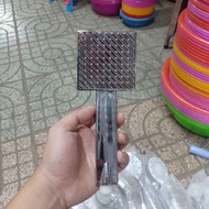 Square stainless steel pressure shower arm - Type 64 water jets