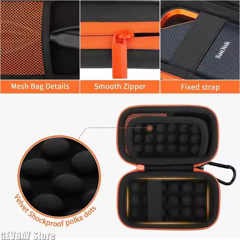 Hard Case for Universal MP3/MP4/SanDisk Extreme Pro/SanDisk Extreme Portable External SSD 1TB/2TB/4T