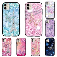 Samsung Galaxy A6 A6+ Plus A7 A8 A8+ Plus A9 2018 Phone Case Silicone Cover Soft TPU Phone Casing Diamond Butterfly