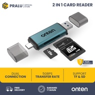 PRALU Onten Card Reader USB 3.0 Type C 3.0 Micro 2 in 1 OTNCR531A