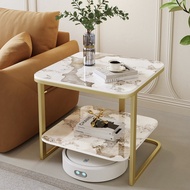 Light Luxury Side Table Movable Table Side Table Bedroom Sofa Side Table Slate Bedside Table
