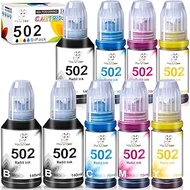 502 Ink Refill Bottles Miss Deer Compatible Replacement for T502 for ET-2760 ET-3760 ET-2750 ET-3760