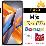 PROMO!!! HP XIAOMI POCO M5s RAM 6/128 GB FULLSET Bergaransi - FREE SIMCARD