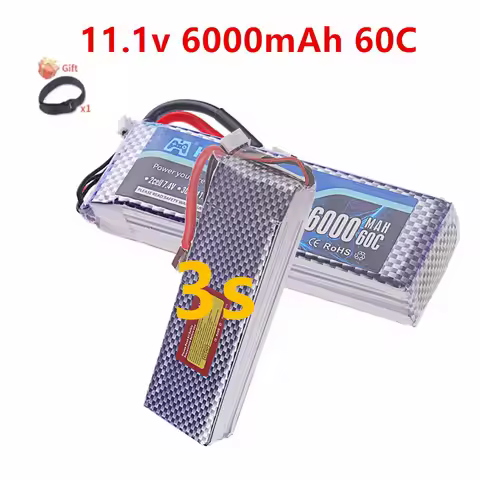 3S 11.1V Lipo Battery for 6000mAh 60C~80C with XT60 DEANS T XT30 JST Plug for RC Airplane Quadcopter