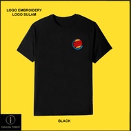 Round Neck T shirt Microfiber Quick Dry Fit Jersey Logo Embroidery Sulam Burger King Fast Food King 