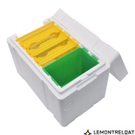 LEMONTRELQAT Queen Bee Breeding Box, Foam Bee Hive Box Box Bee Mating Box Beekeeper Garden Pollinati