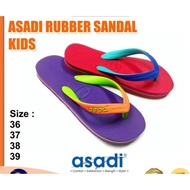 asadi slipper kids Rubber sandal 9783,slipper kanak-kanak Red,purple,36/39