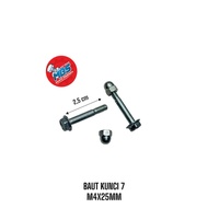 MESIN 7 M4X25 KEY BOLT CAP NUT HANDLE BOLT ENGINE BOLT CAN BE USED FOR ALL TYPES OF CARS AND MOTORBI