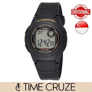 [Time Cruze] Casio F-200 Digital Black Resin Strap Kids Men Women Watch F-200W-9ADF F200W-9A