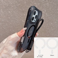 TEMU Xmn Magnetic Waist Support In Matching Color, Transparent 3-in-1 + Wrist Strap Hei For Protecti