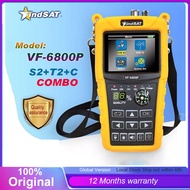 VF-6800 HD Digital Satellite Finder Combo Support DVB-T2/DVB S2/DVB C For Satellite TV Receiver dvb