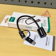 MINIMO OTG CABLE 2IN1 DUAL USB MICRO AND TYPE C FAST DATA TRANSMATION FLASH DRIVE OTG SMARTPHONE/FLA
