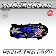 CVT STRIPING STICKER CVT STICKER FOR ALL MOTORCYCLES TRANSPARENT VARIATION CLEAR STICKER M1