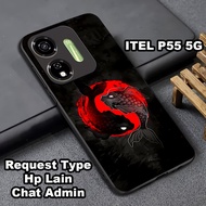 Glossy glitter Softcase for ITEL P55 5G Dragon motif Itel p55 5g case can also be used for all smart