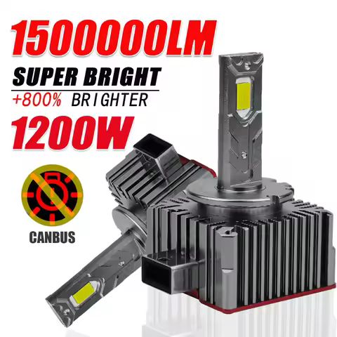 D1S D3S D2S D4S D8S Super Bright LED Car Headlight Bulb CANBUS 1500000LM Hight Power Auto Lamp Turbo