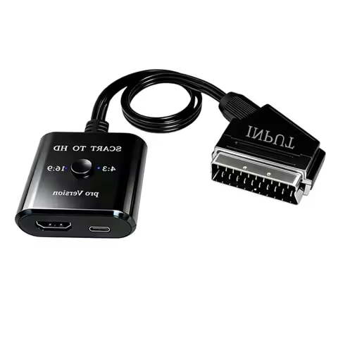 N75R-1080P SCART To HDTV Converter Video Audio Adapter