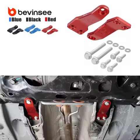 BEVINSEE Aluminum 12mm Front Subframe Brace for VW for Golf MK7 MK8 for Tiguan Jetta, for Audi A3 S3