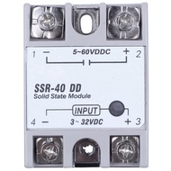 [LAXX]Single Phase Solid State Relay DC-DC SSR-40DD 40A DC3-32V DC5-60V White+Silver