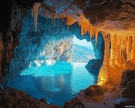 VNUIEHG Paint by Numbers, Dark Cave Holds Mystery, Adult Crafts Adult Paint by Number Kits, Arts Cra